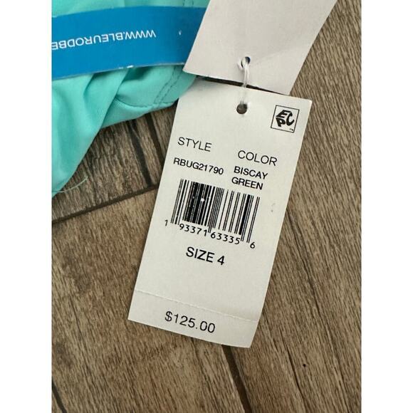 NWT Bleu Rod Beattie Women's Biscay Green One-Piece Swimsuit Size 4 - Picture 5 of 8